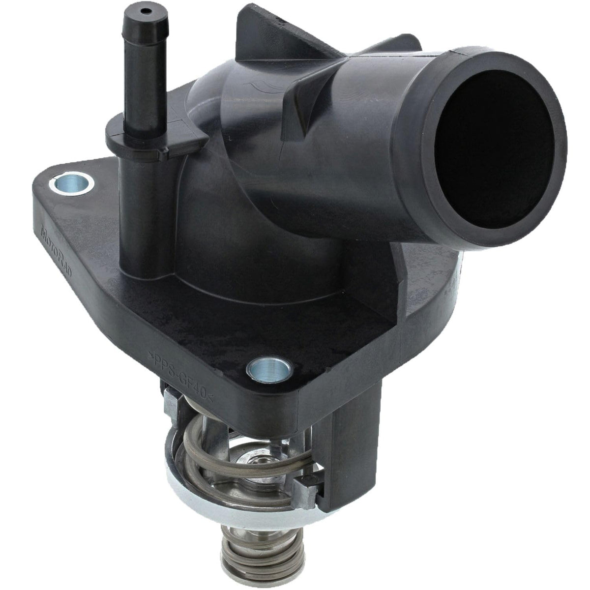 MotoRad 815-207 engine coolant thermostat housing; reliable engine temperature control for Chevy, GMC, Cadillac.