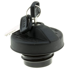 MotoRad locking fuel cap mounted on vehicle showing secure fuel access.