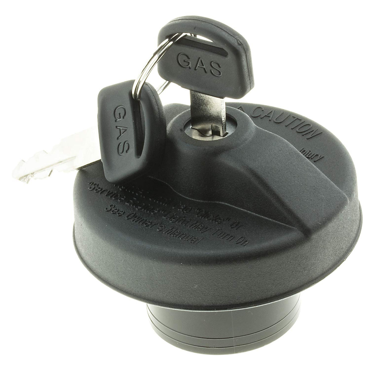 MotoRad MGC902 locking fuel cap front view, showing secure closure