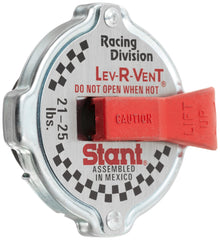 MotoRad ST207 safety lever radiator cap showing venting action for safe pressure release