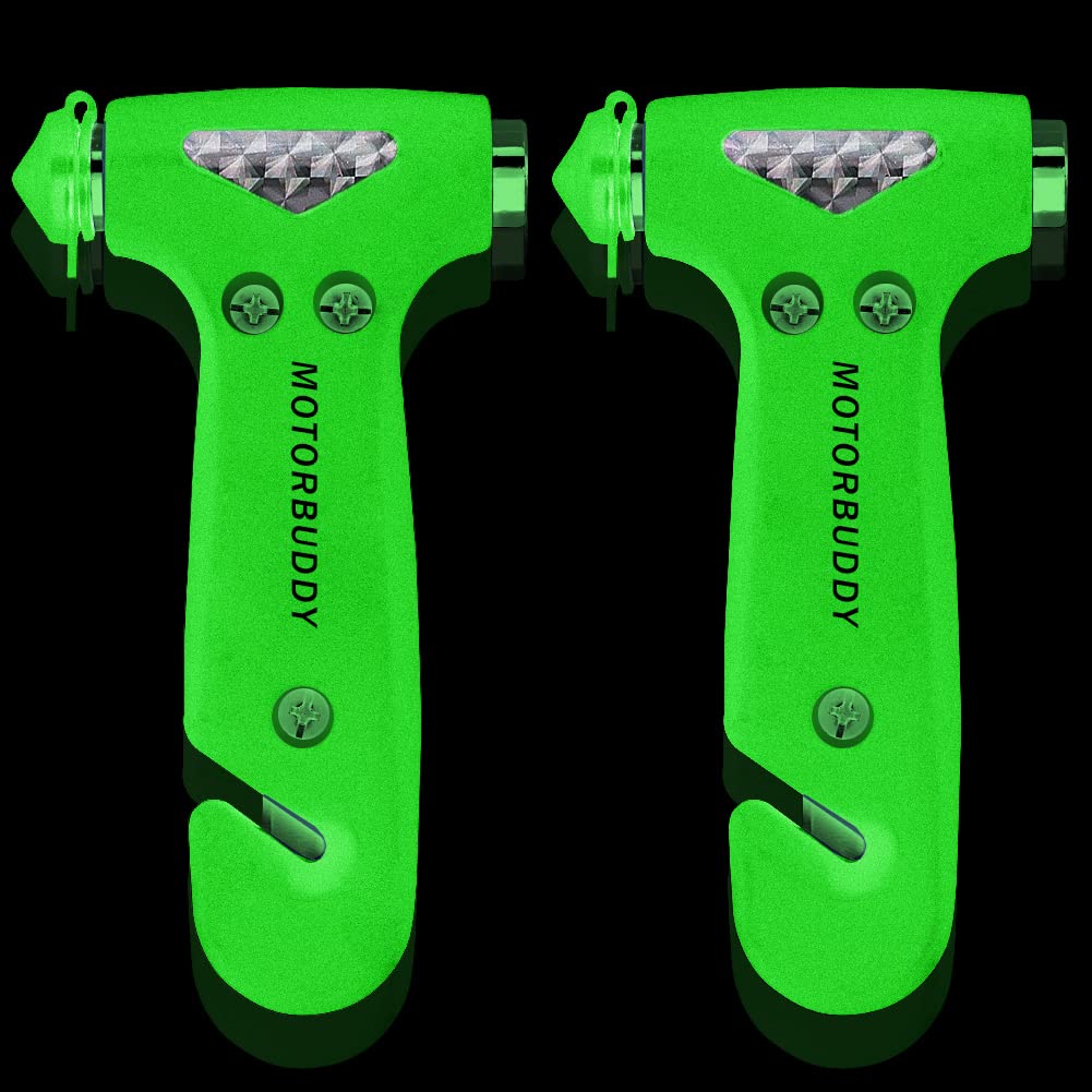 MOTORBUDDY 2-Pack safety hammer with window breaker for quick exit