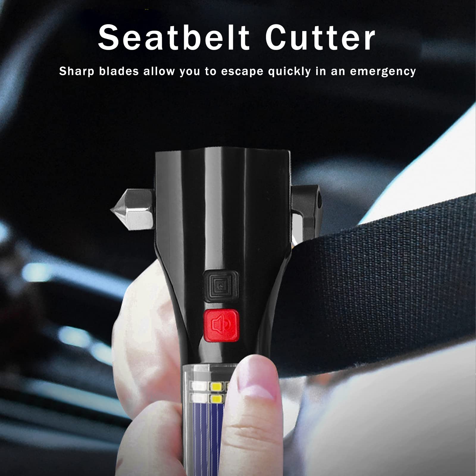 MOTORBUDDY 3-mode LED flashlight for reliable night visibility