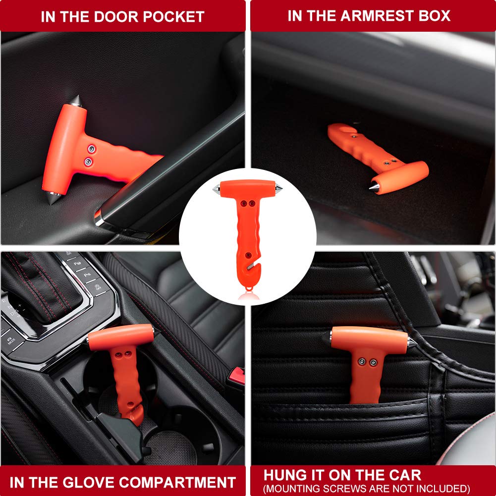 MOTORBUDDY high-visibility red tool for fast location in a crash.
