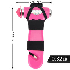 MOTORBUDDY pink emergency hammer with window breaker