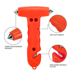 MOTORBUDDY window breaker dual points shown for easy glass escape.