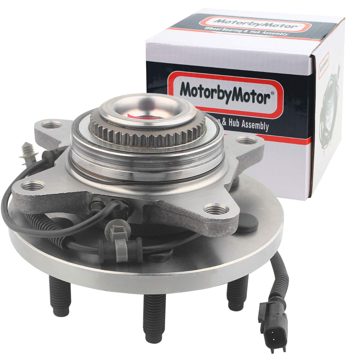 MotorbyMotor front wheel bearing hub assembly for Ford F-150 improves ride smoothness and stability.
