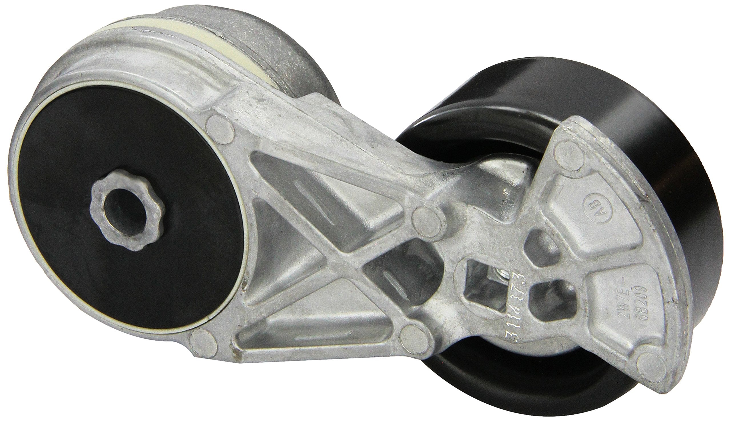 Motorcraft BT-68 belt tensioner installation, demonstrates belt alignment support