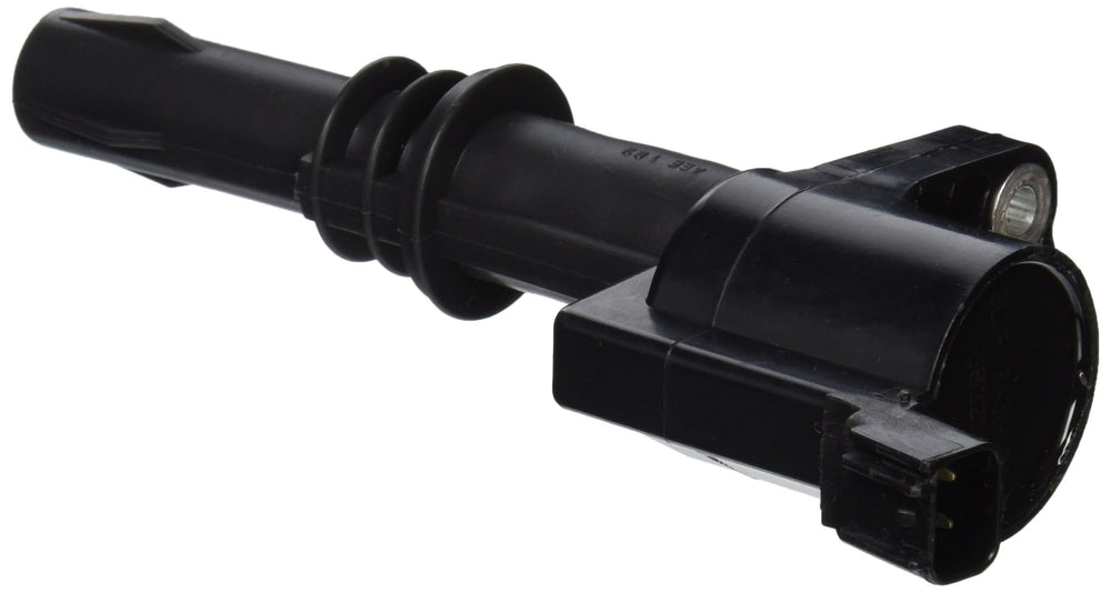 Motorcraft DG511 ignition coil side view highlights corrosion-resistant design for long engine life.