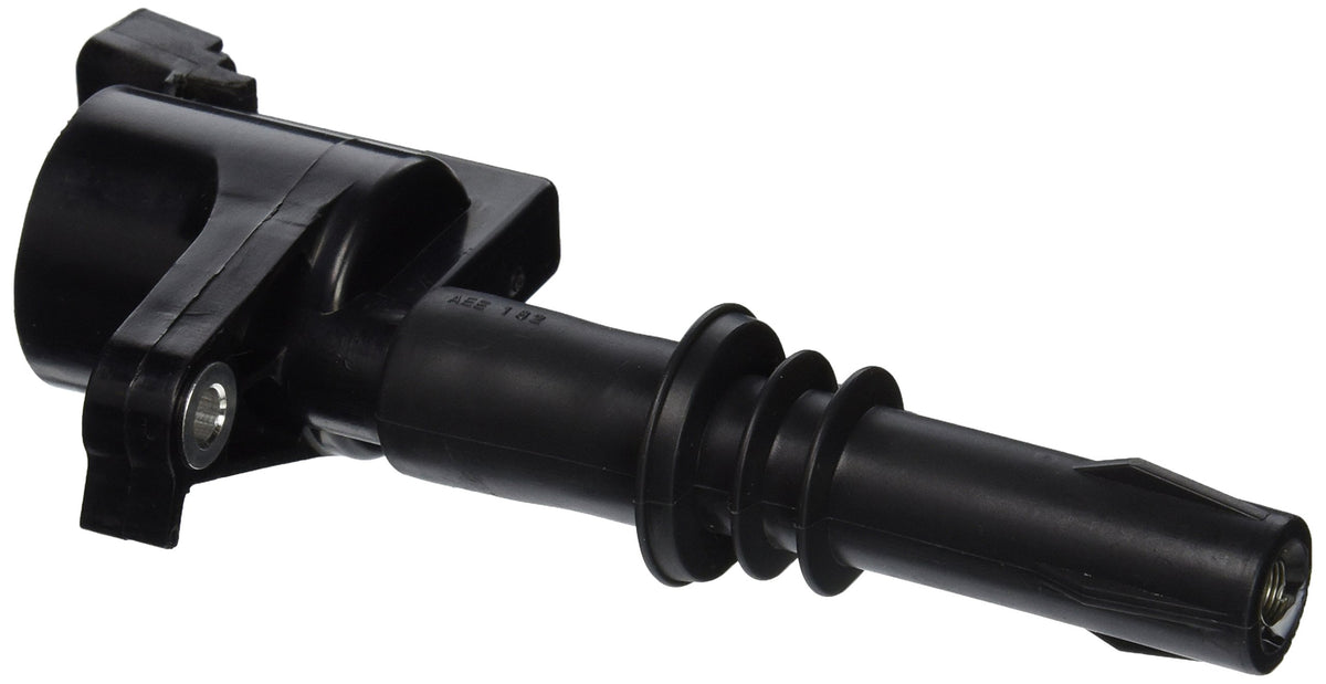 Motorcraft DG511 ignition coil top view highlights sturdy construction for reliable ignition.