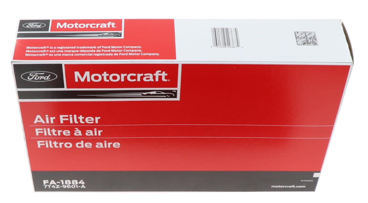 Motorcraft FA1884 easy-install image shows quick replacement during routine maintenance.