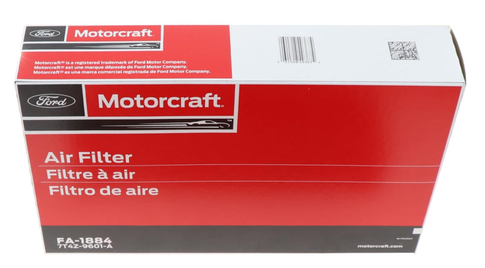 Motorcraft FA1884 easy-install image shows quick replacement during routine maintenance.