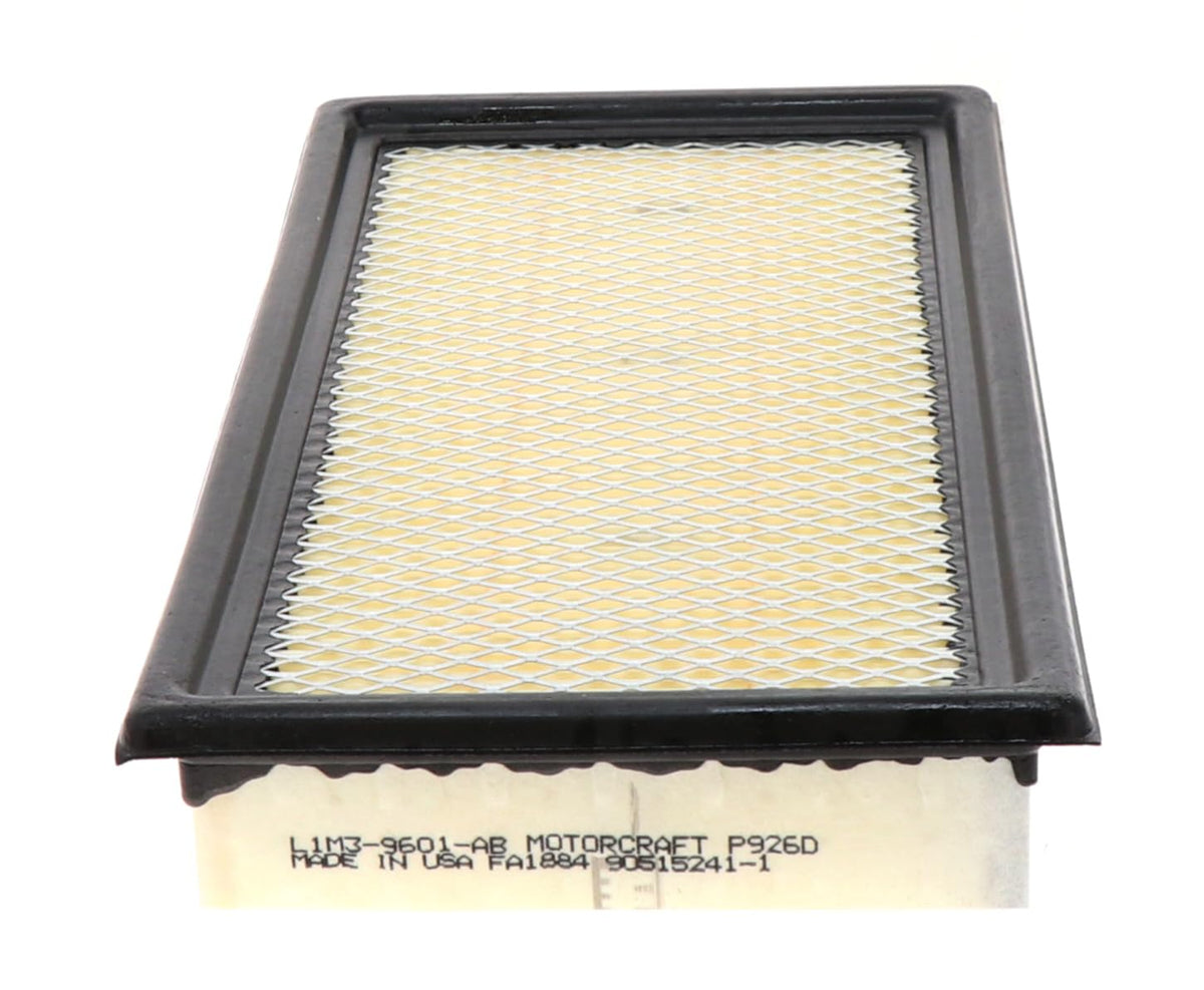 Motorcraft FA1884 air filter front view shows durable polyurethane construction for reliable filtration.
