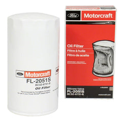 Motorcraft FL2051S packaging label confirms OEM authenticity for your vehicle.