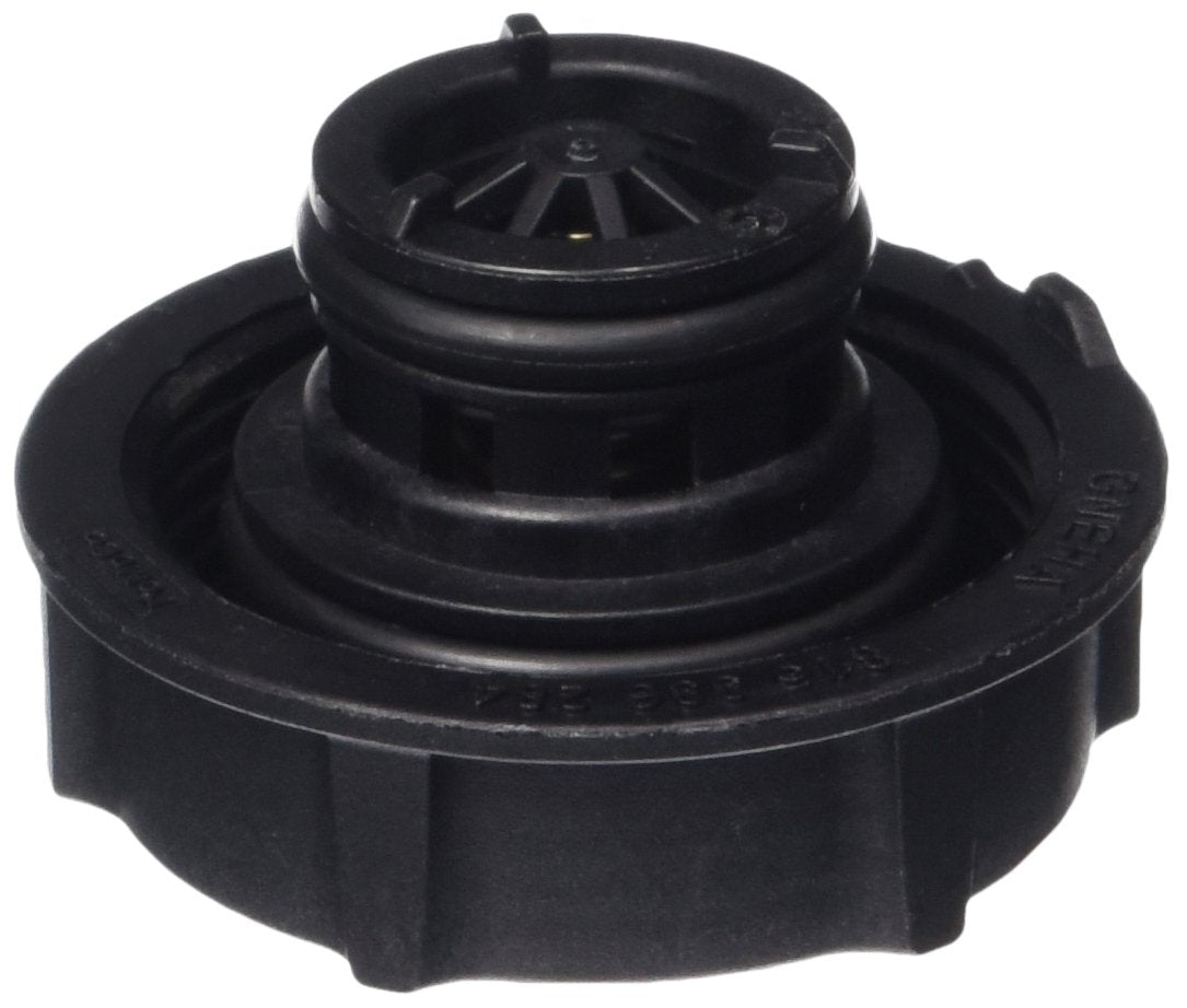 Motorcraft RS531 radiator cap close-up showing seal to maintain cooling system pressure