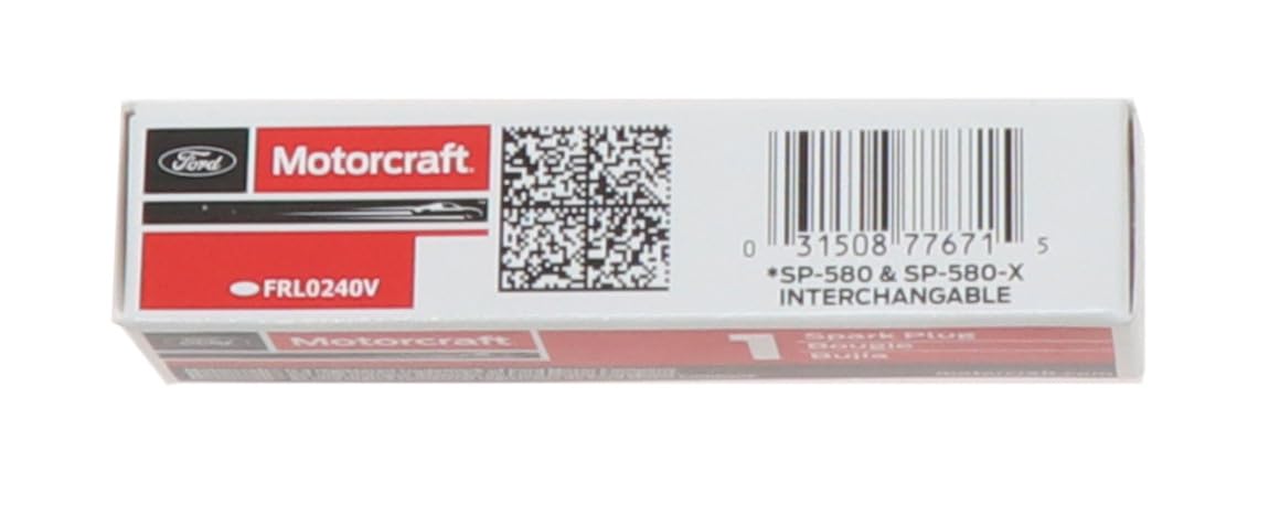 Motorcraft SP580X spark plug in-vehicle performance snapshot indicating potential efficiency.