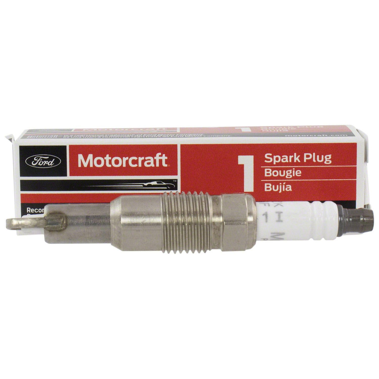 Motorcraft SP546X installed in engine bay suggesting ignition reliability