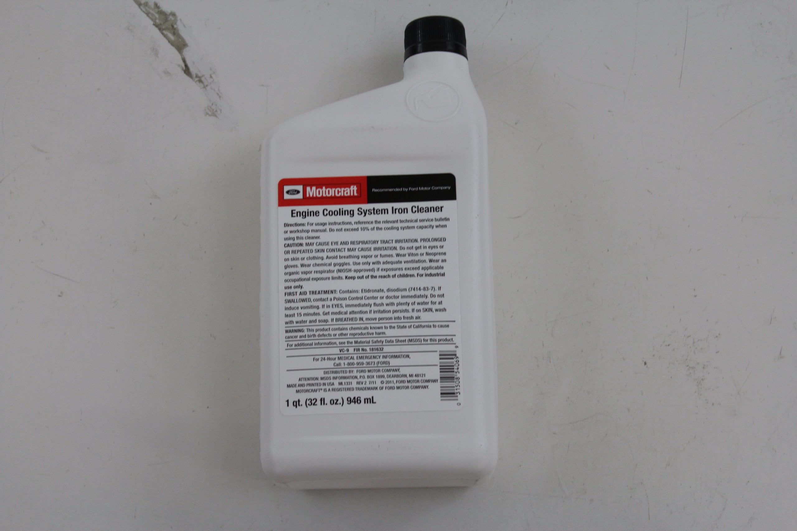 Motorcraft VC-9 packaging shows OEM-safe cleaner for ferrous and non-ferrous metals.
