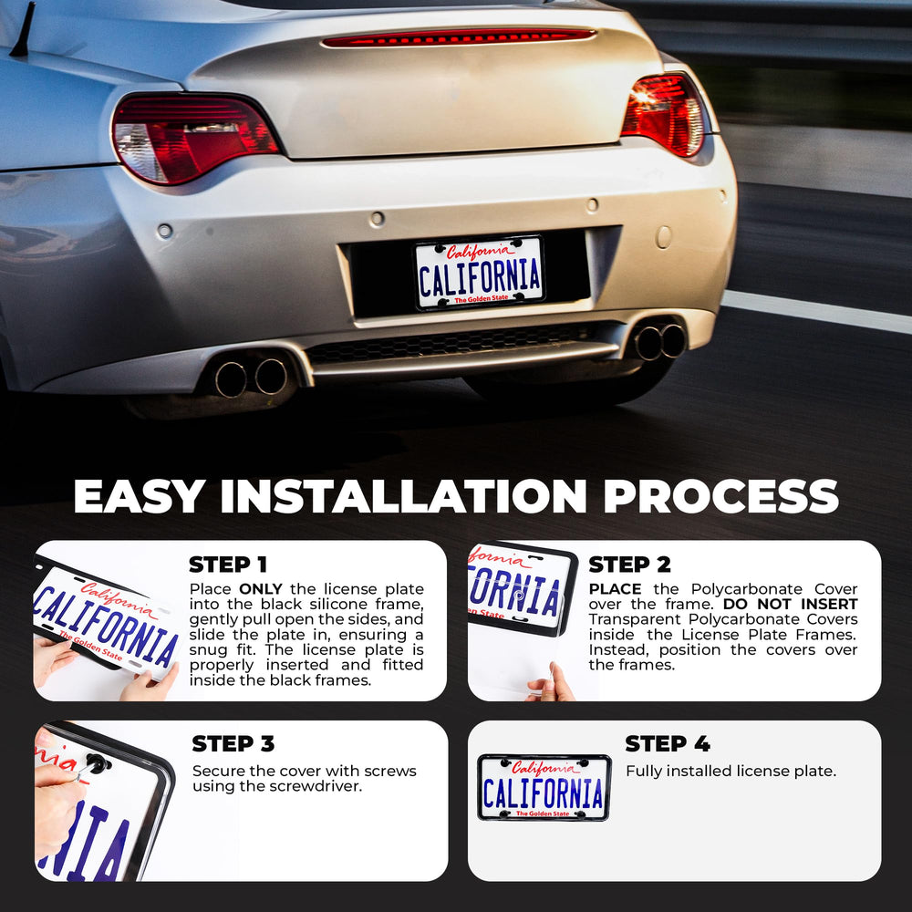 Rust-proof silicone frame from MotorFi for durable license protection