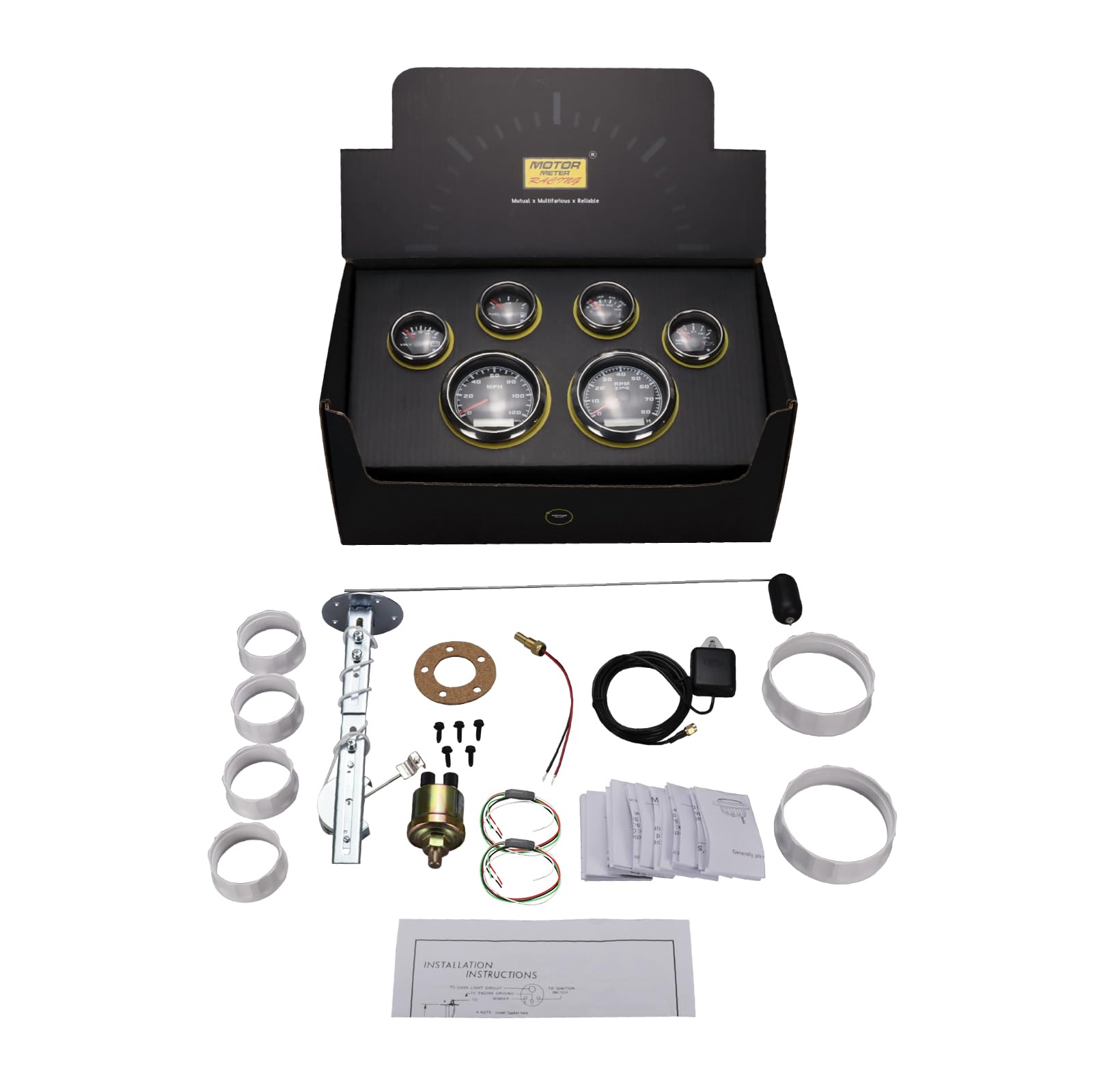 Motor Meter Racing W PRO oil pressure gauge detects lubrication changes during heavy use