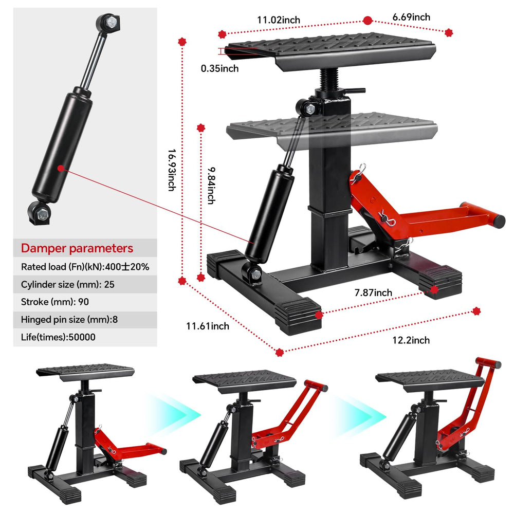 Motoroff sturdy wide base provides long-term garage stability