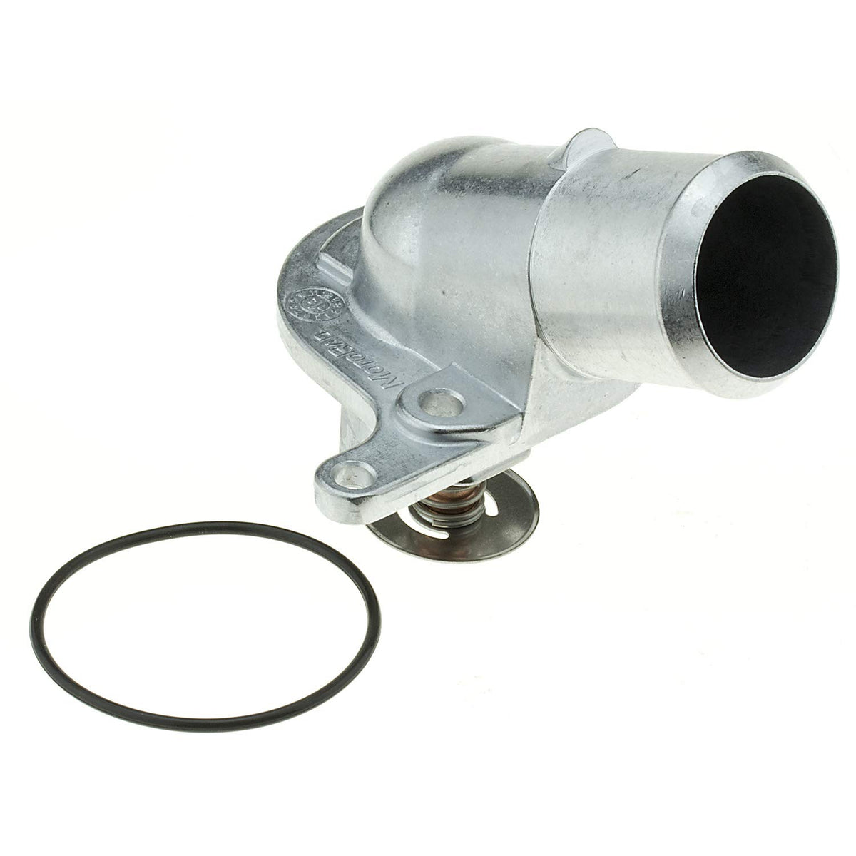 MotoRad 379-160 thermostat front view showing integrated housing for stable engine temperature