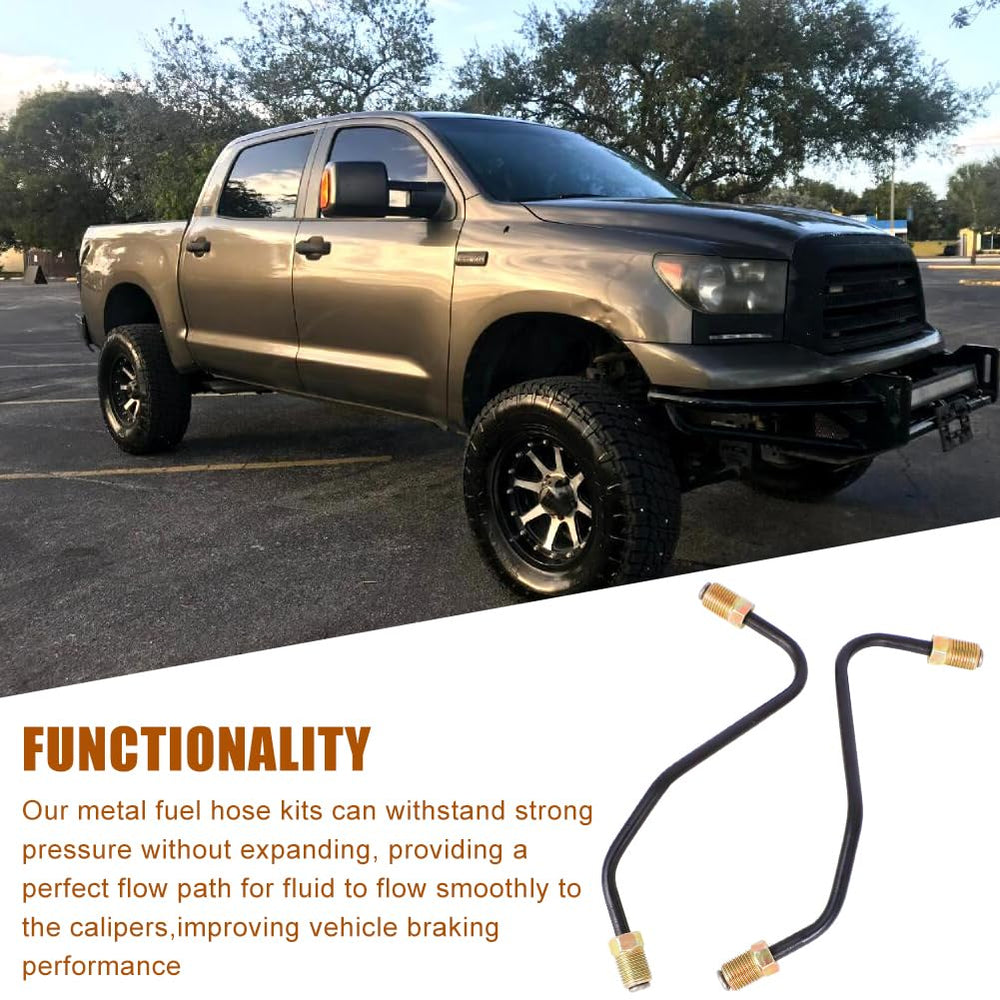 MOTOQUEEN corrosion-resistant brake line designed for harsh environments on Tundra.