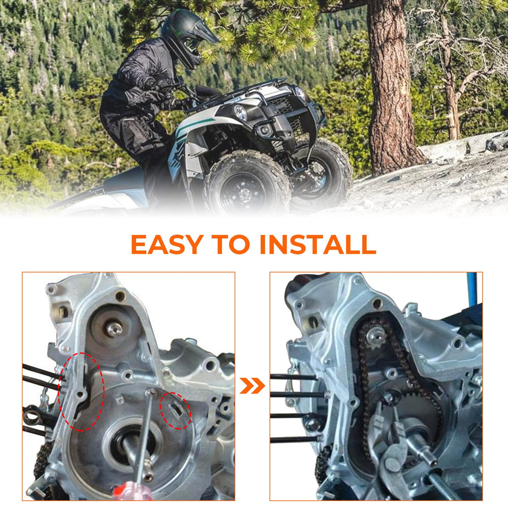 MOTOQUEEN premium alloy steel construction delivers strength and long life.