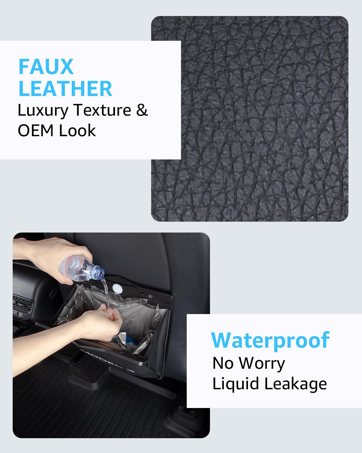Motrobe Model 3 trash can includes disposable bag roll for mess-free changes.