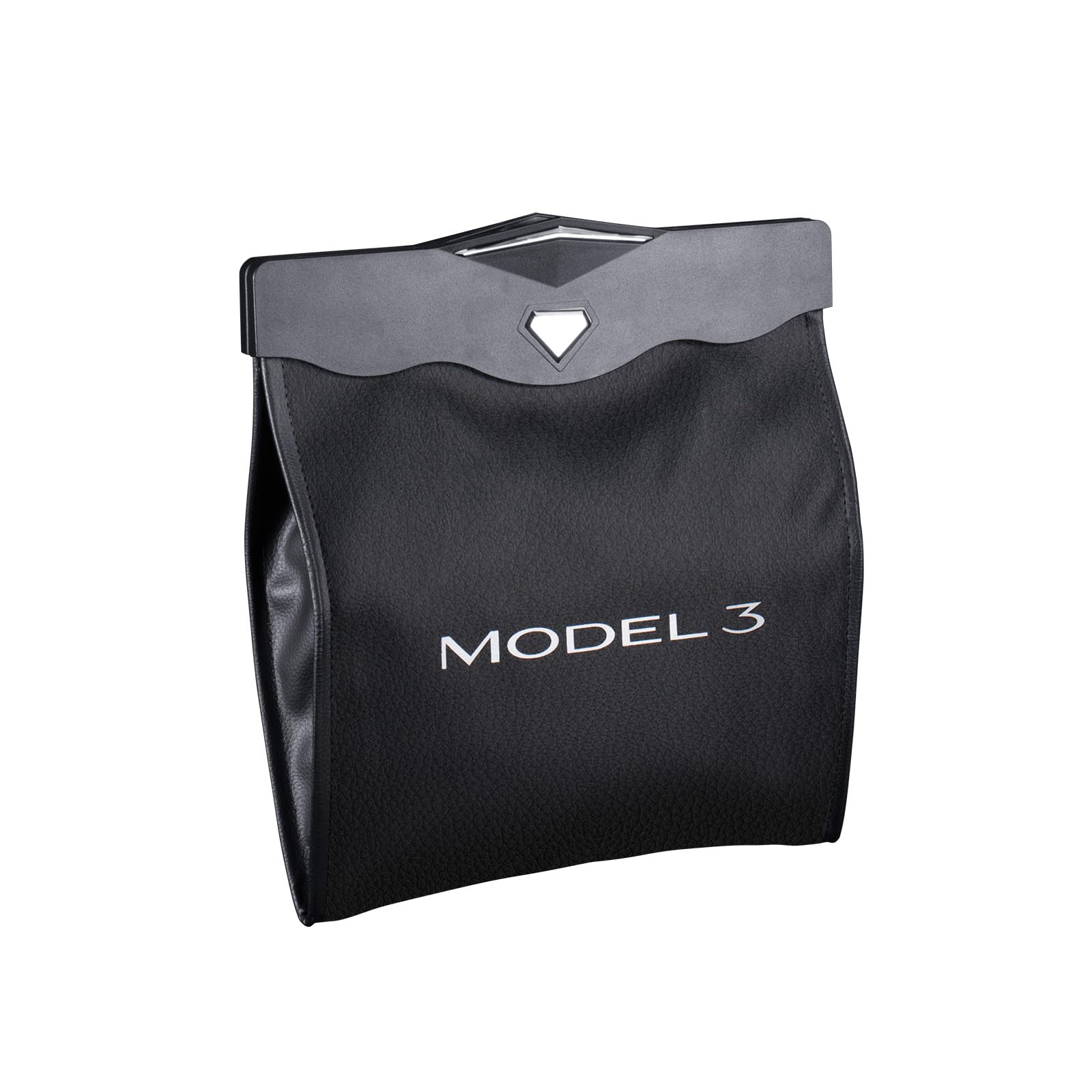 Motrobe Model 3 trash can with magnetic open-close for quick access.