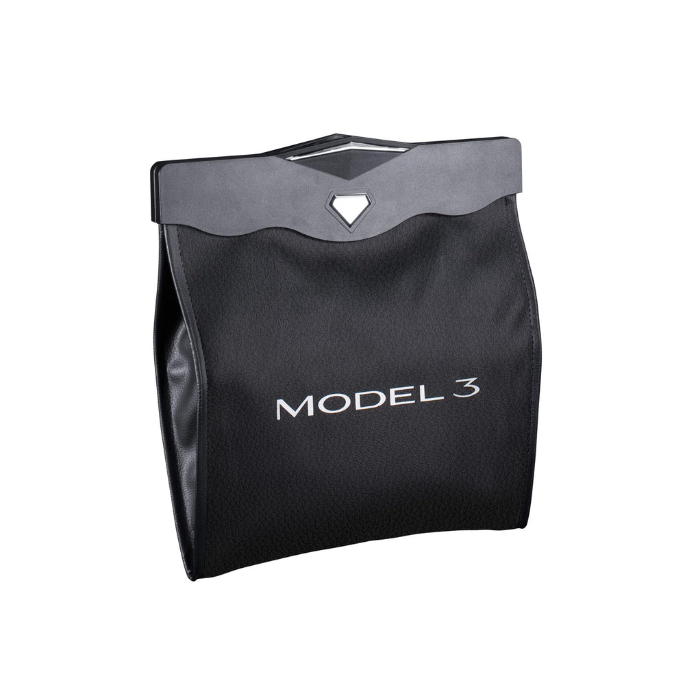 Motrobe Model 3 trash can with magnetic open-close for quick access.