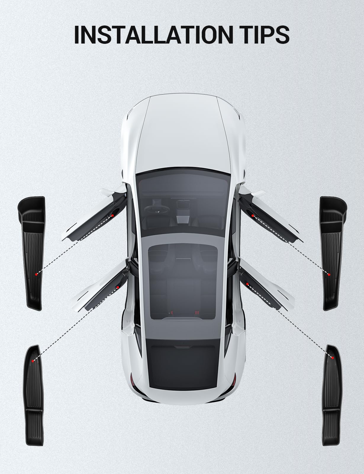 Motrobe Model Y Juniper color-matched fit blends seamlessly with the interior
