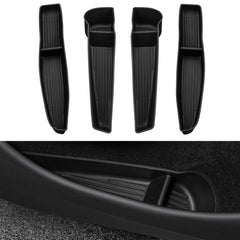 Motrobe Model Y Juniper door pocket liner close-up showing precise fit and anti-slip surface