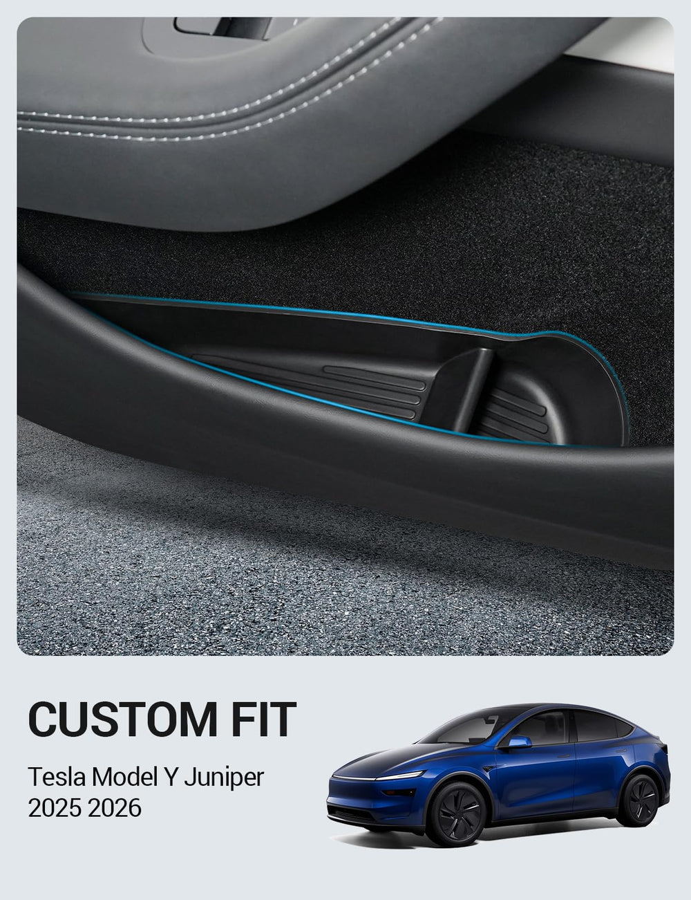 Motrobe Model Y Juniper front door organizer tray demonstrating organized storage for keys and phones