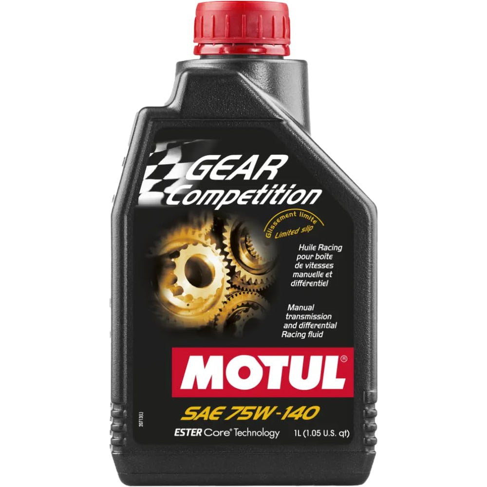 Motul Gear Competition 75W-140 Ester Core racing oil for LS diffs delivers smooth operation under high torque.