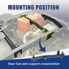 Mountainpeak heavy steel crossmember CNC-cut for lasting durability and fit.