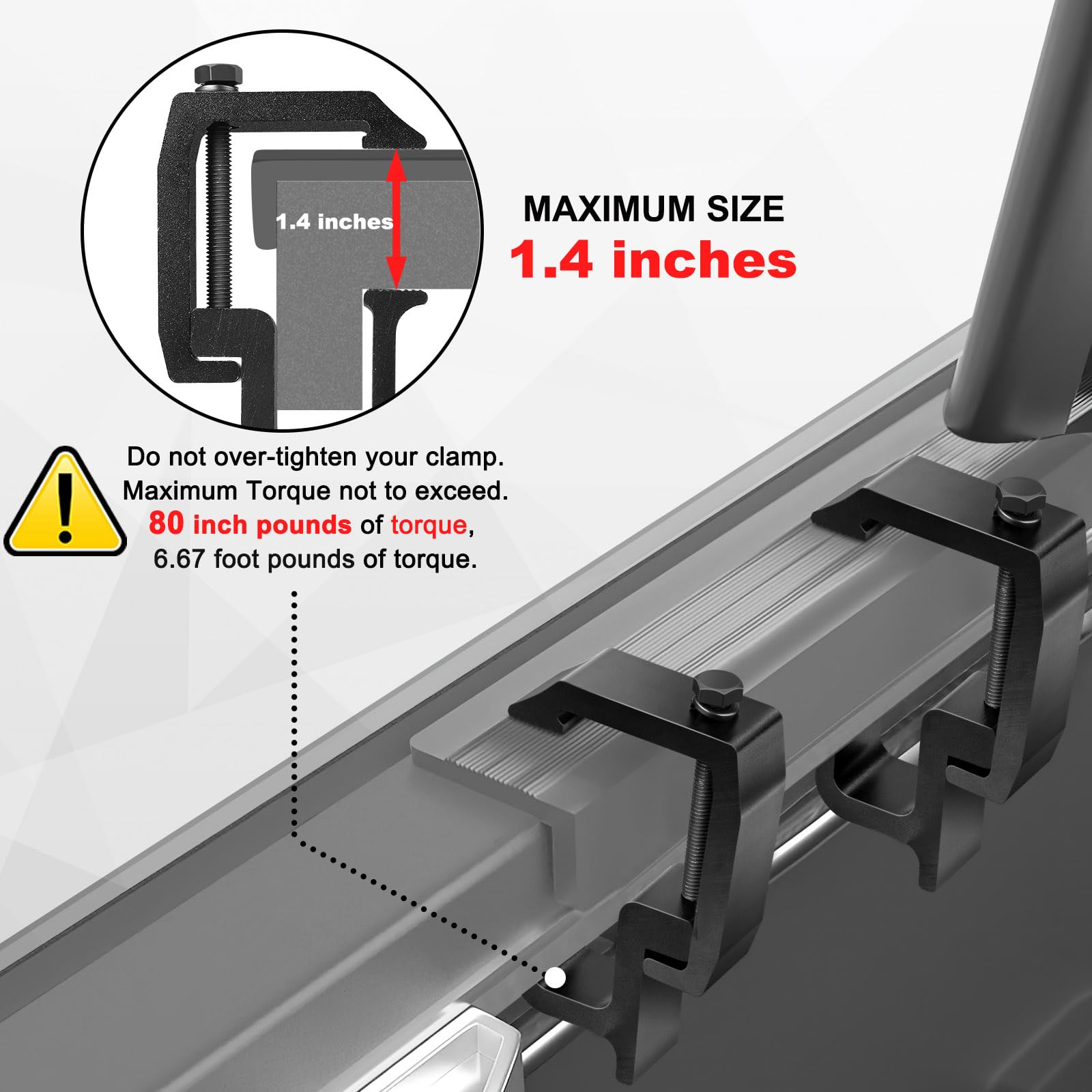 Moveland anti-loose design clamps keep the shell secure during travel