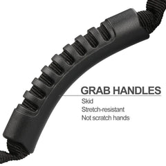 Moveland contoured grip close-up shows secure, comfortable handhold