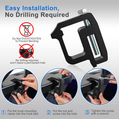 moveland heavy-duty truck topper clamps shown for rugged stability