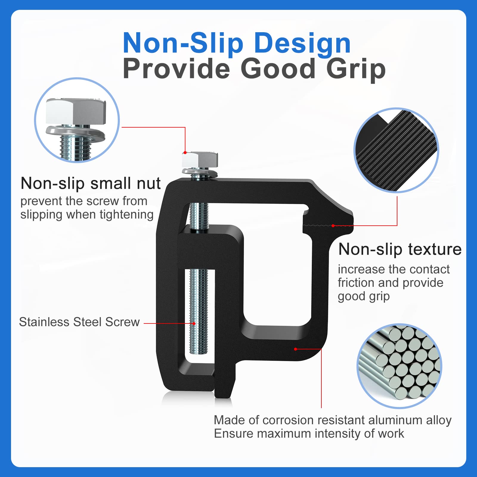 moveland maximum size 1.4 inches clamp opening for proper sizing