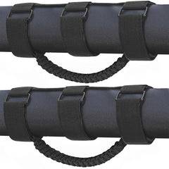 Moveland roll-bar grab handle triple-strap closeup for secure off-road grip.