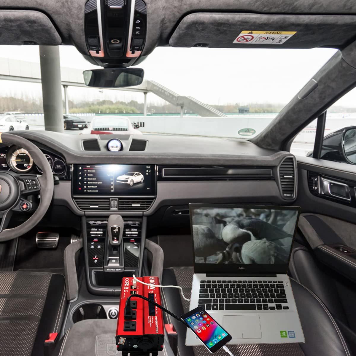 MOVFFGGRM in car setup ready for camping or road trips.