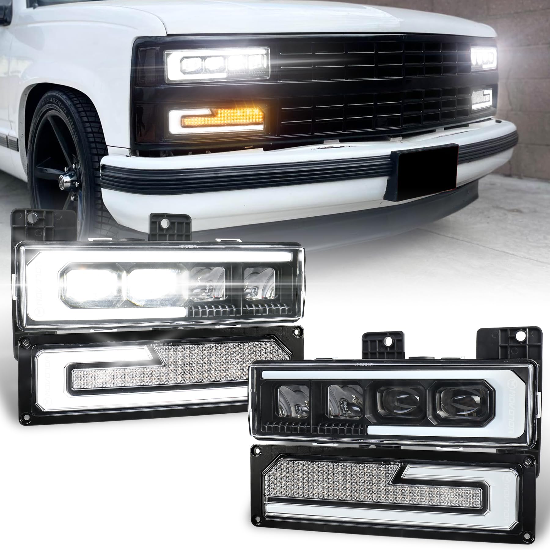 MOVOTOR LED headlight assembly delivers bright high beam for safer night driving