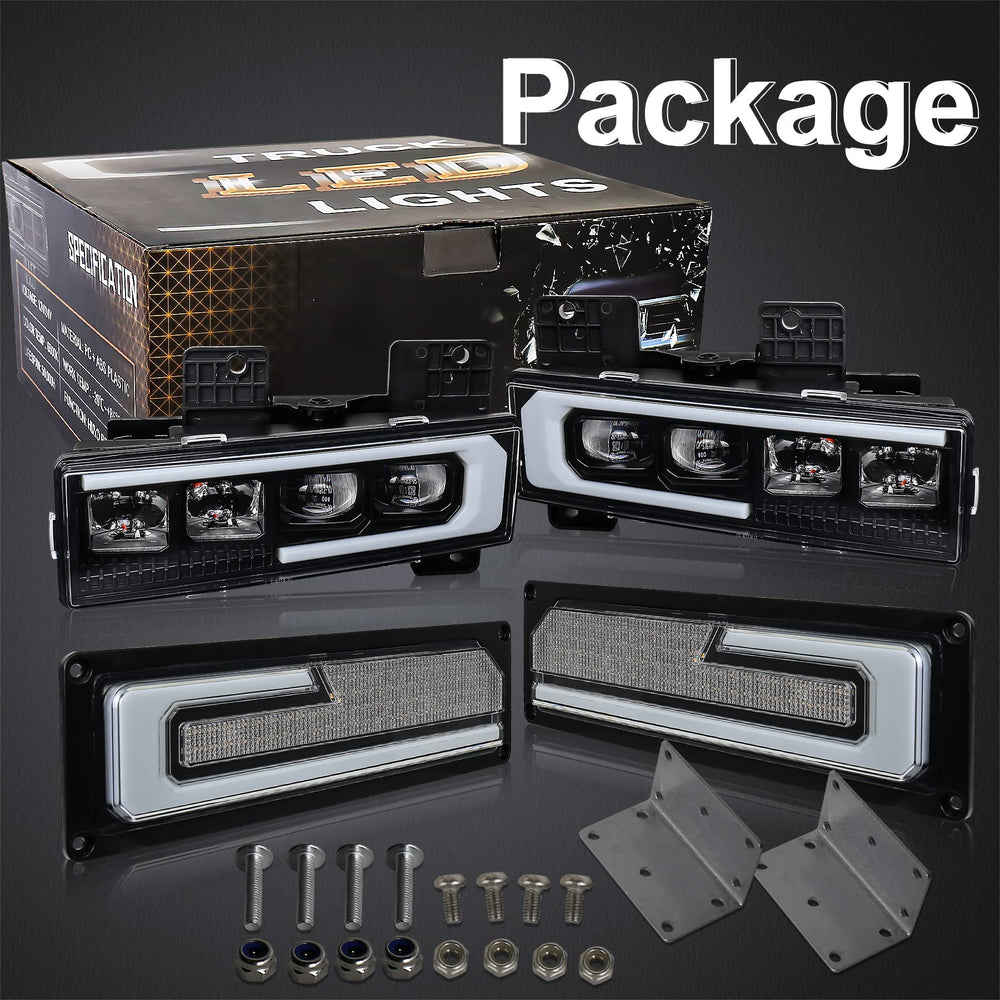 MOVOTOR packaging includes headlights, signals, and brackets for ready upgrade