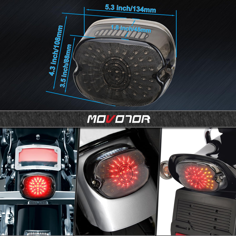 MOVOTOR high intensity 60 LEDs deliver bright daytime and nighttime signaling.