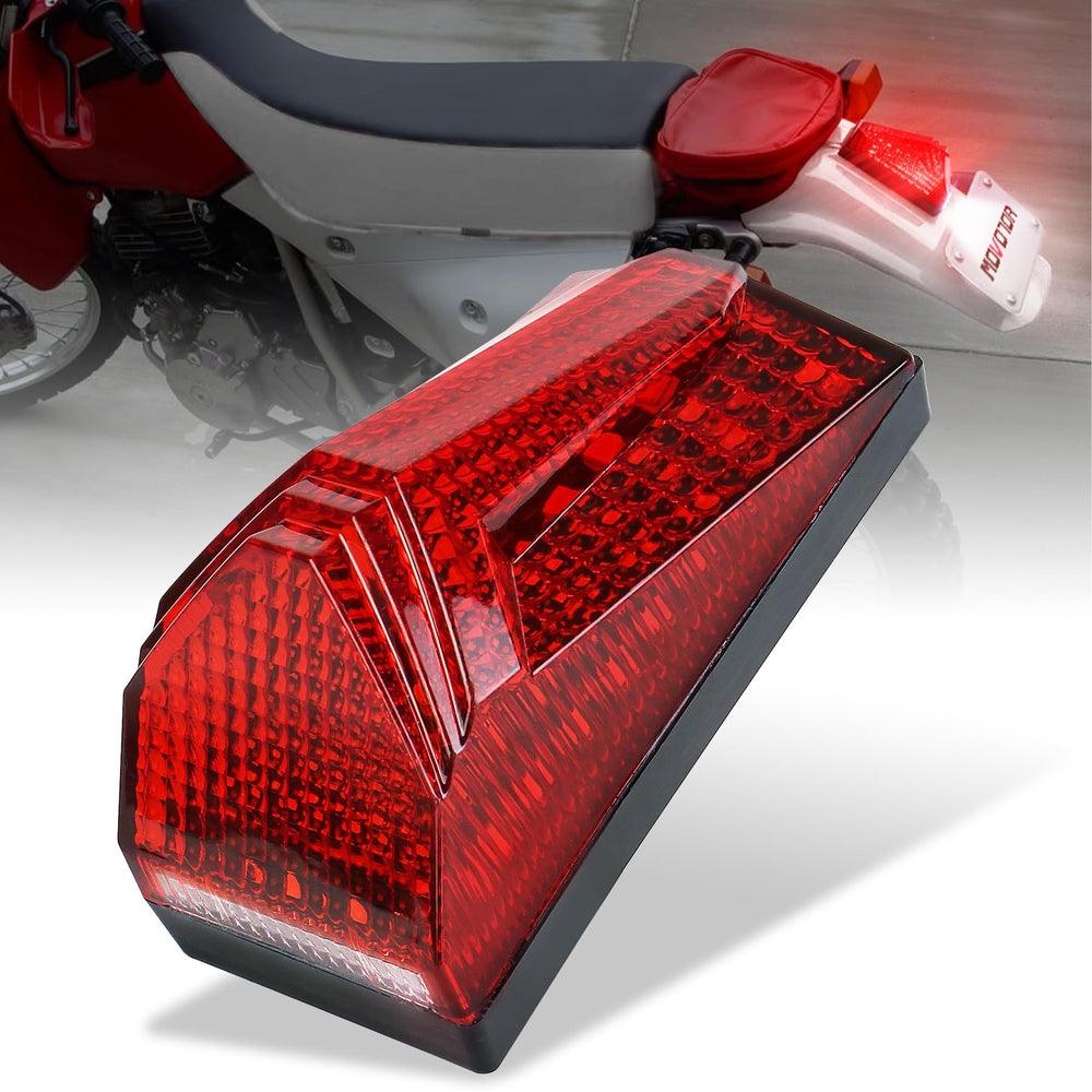 MOVOTOR LED tail light brake rear glow for enhanced rear visibility on dirt bikes.