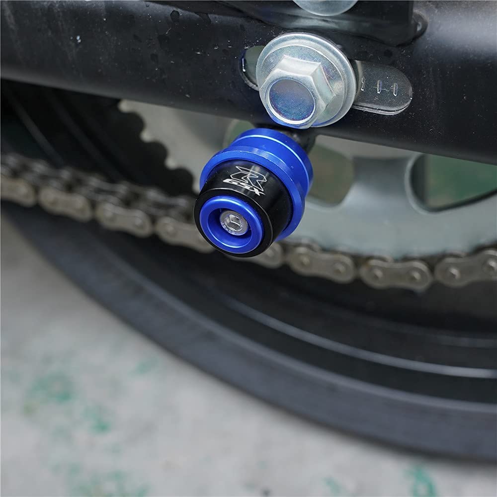 MOWOK swing arm park setup red for simple servicing.