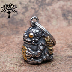 MOYOZZ bell with open-ended design compact and easy to store on gear.