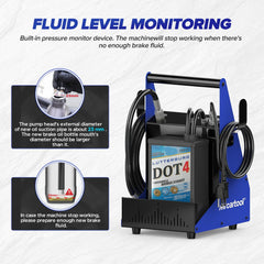 MR CARTOOL F109 pressure gauge displaying adjustable bleed pressure