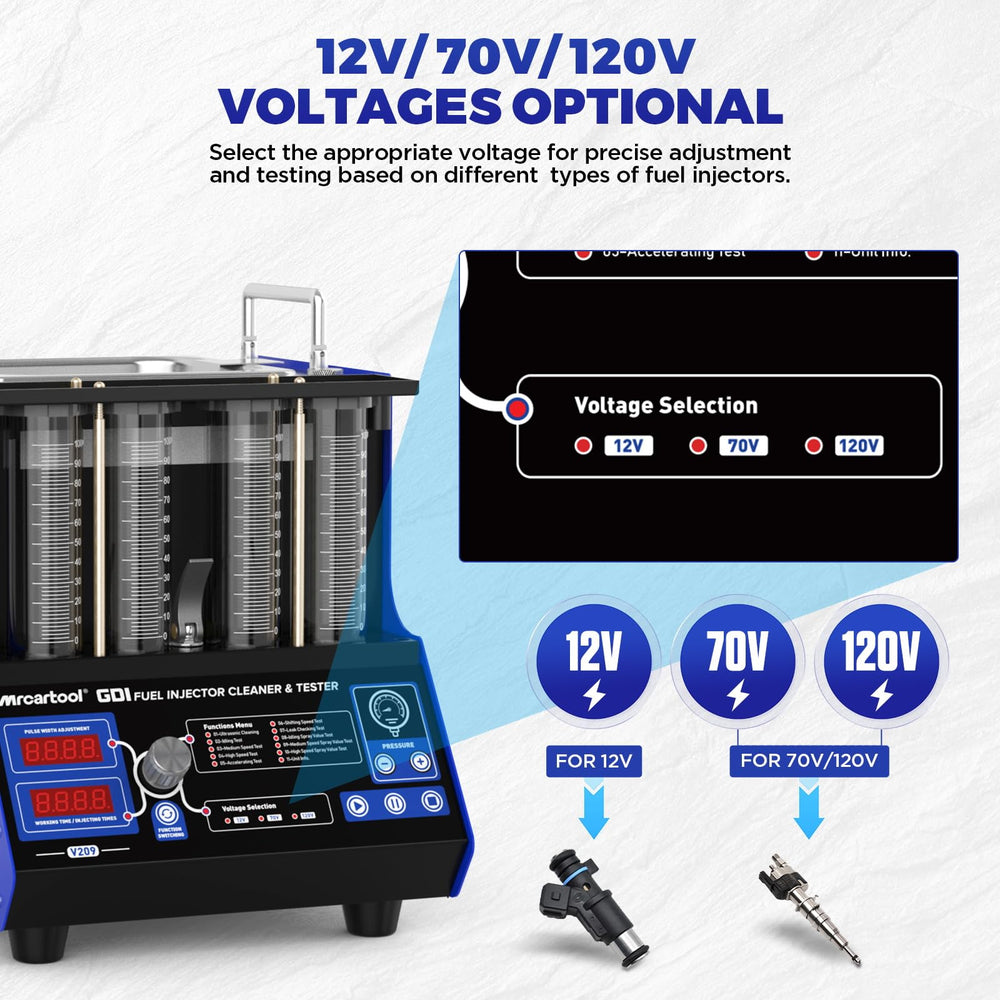 MR CARTOOL V209 four cylinder tank enables simultaneous cleaning
