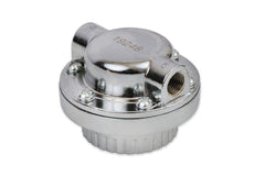 Mr. Gasket 9710 chrome regulator installed in engine bay for fuel system fitment.